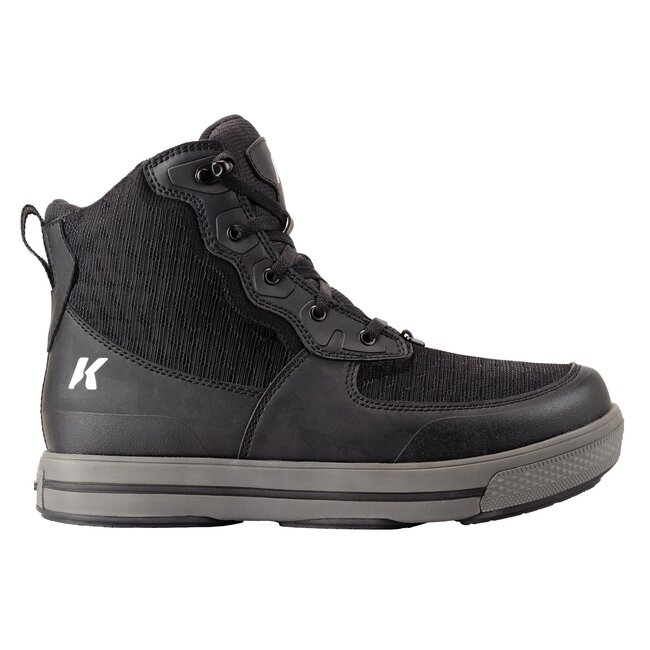 Korkers Stealth Sneaker Boot w/ Fixed Kling-On Rock Soles, Black