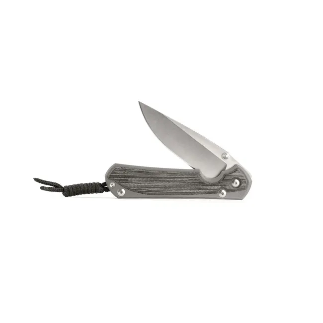 Chris Reeve Knives Small Sebenza 31 Inlay Micarta Canvas Black Drop Point (MagnaCut)