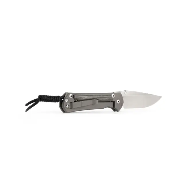 Chris Reeve Knives Small Sebenza 31 Inlay Micarta Canvas Black Drop Point (MagnaCut)