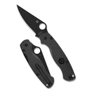 Spyderco PARA MILITARY 2 LIGHTWEIGHT BLACK BLADE PLAIN EDGE