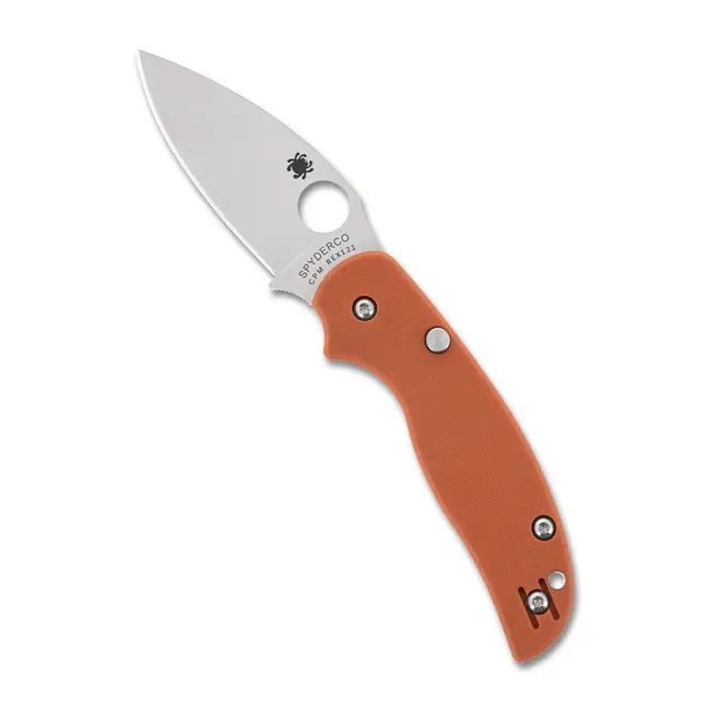 Spyderco SAGE 6 BURNT ORANGE G-10 CPM REX 121 PLAINEDGE
