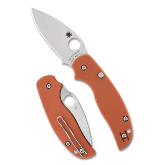 Spyderco SAGE 6 BURNT ORANGE G-10 CPM REX 121 PLAINEDGE