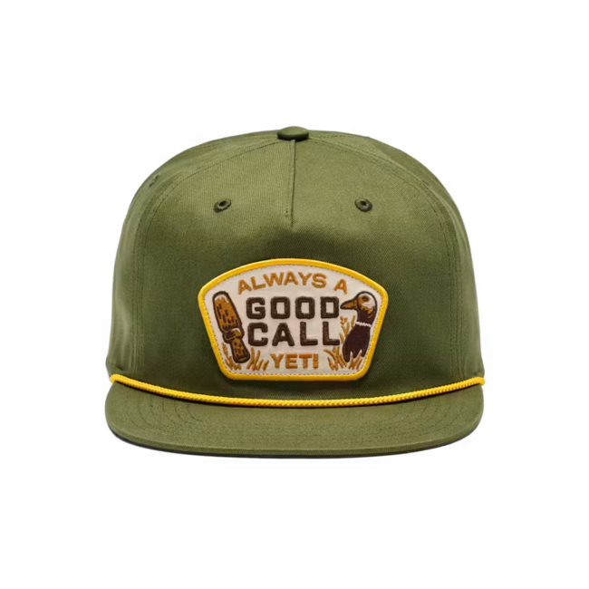 Yeti Good Call Flat Brim Rope Hat - Dark Green