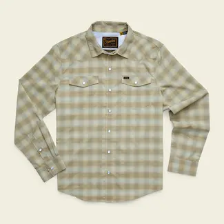 Howler Brothers H Bar B Tech Longsleeve - Kent Plaid : Fog Green