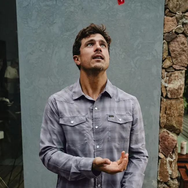 Howler Brothers H Bar B Tech Longsleeve - Kent Plaid : Tradewinds