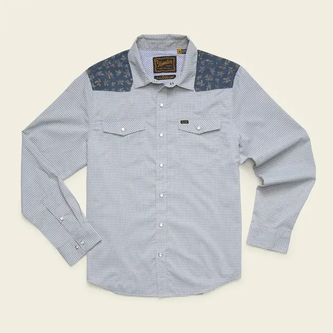 Howler Brothers H Bar B Tech Longsleeve - Rancher Floral : Smoke Blue