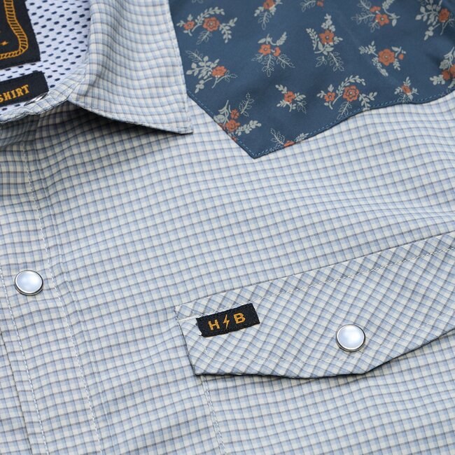 Howler Brothers H Bar B Tech Longsleeve - Rancher Floral : Smoke Blue