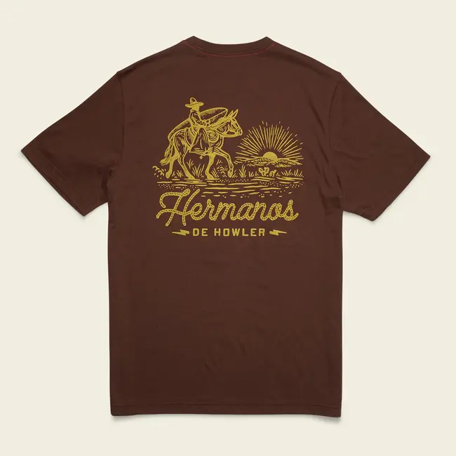 Howler Brothers T-Shirt - Sunset Rider : Mahogany