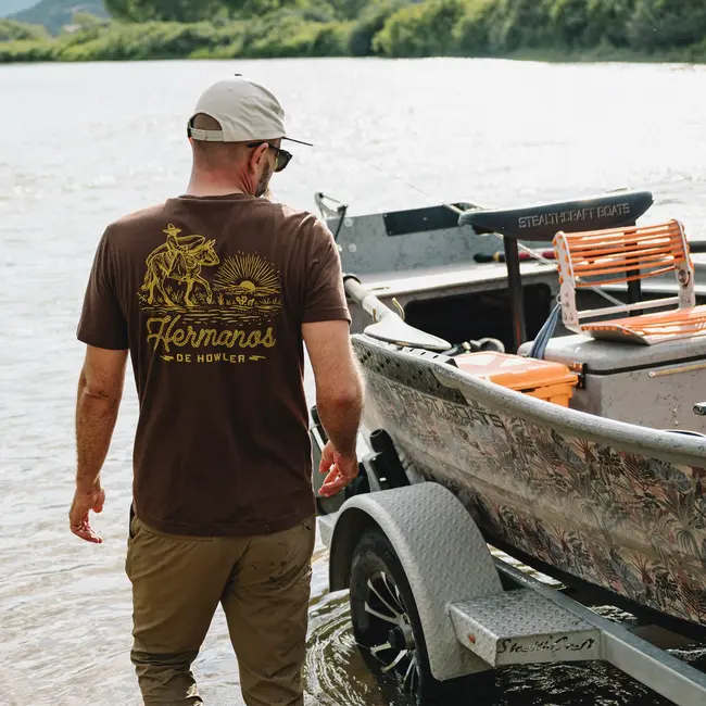 Howler Brothers T-Shirt - Sunset Rider : Mahogany