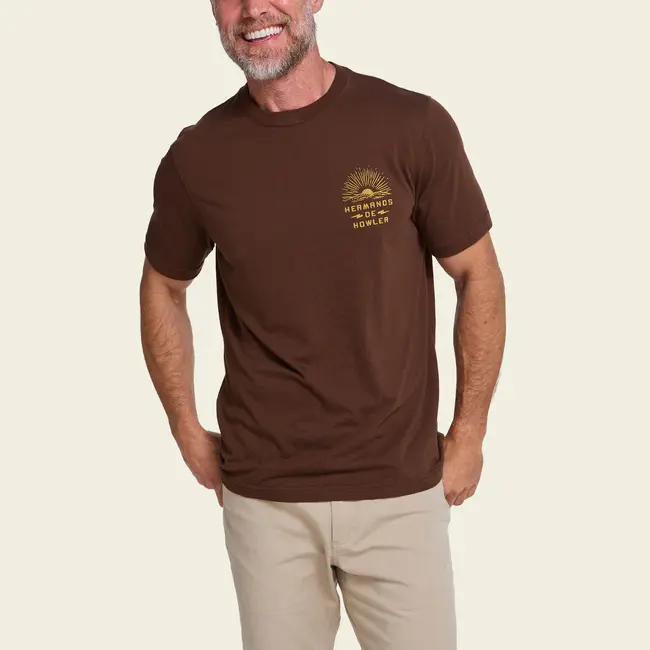 Howler Brothers T-Shirt - Sunset Rider : Mahogany