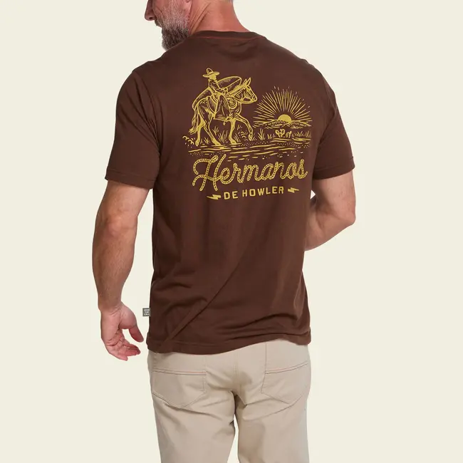 Howler Brothers T-Shirt - Sunset Rider : Mahogany