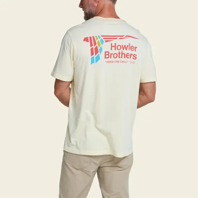 Howler Brothers Cotton T-Shirt - Parrot Patrol : Natural