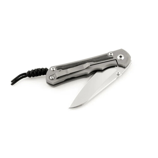 Chris Reeve Knives Large Inkosi Inlay Micarta Canvas Black Drop Point
