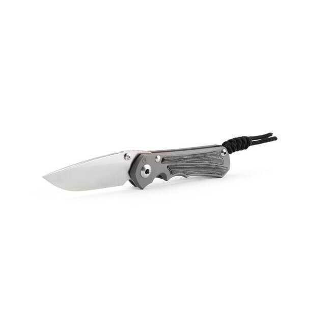 Chris Reeve Knives Large Inkosi Inlay Micarta Canvas Black Drop Point