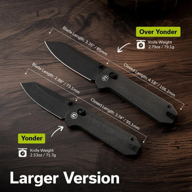Civivi Over Yonder Dark Green Canvas Micarta