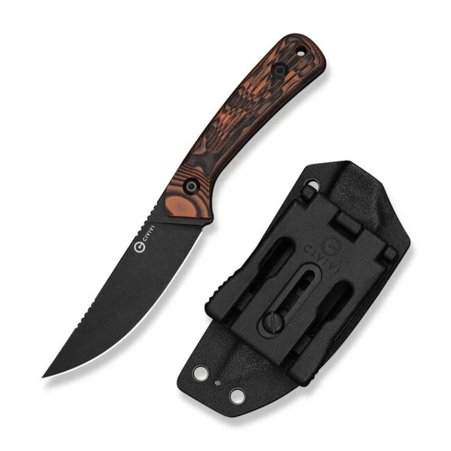 Civivi Carveth Fixed Blade Orange & Black G10