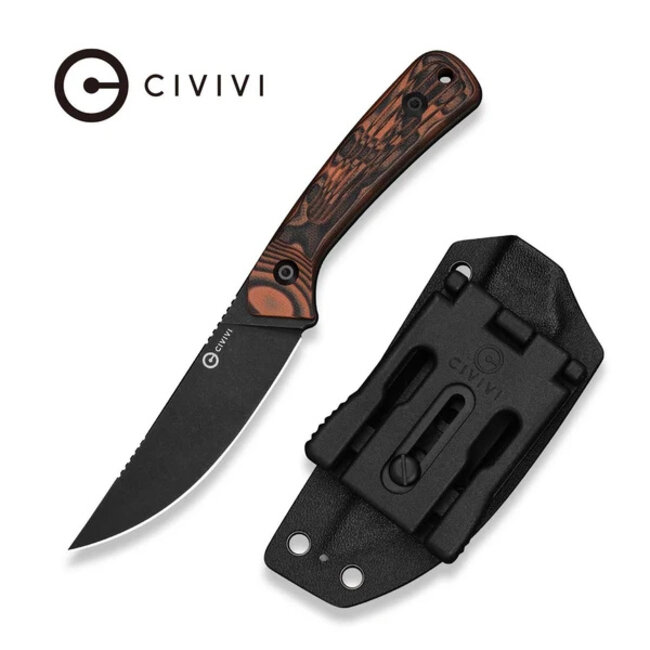Civivi Carveth Fixed Blade Orange & Black G10