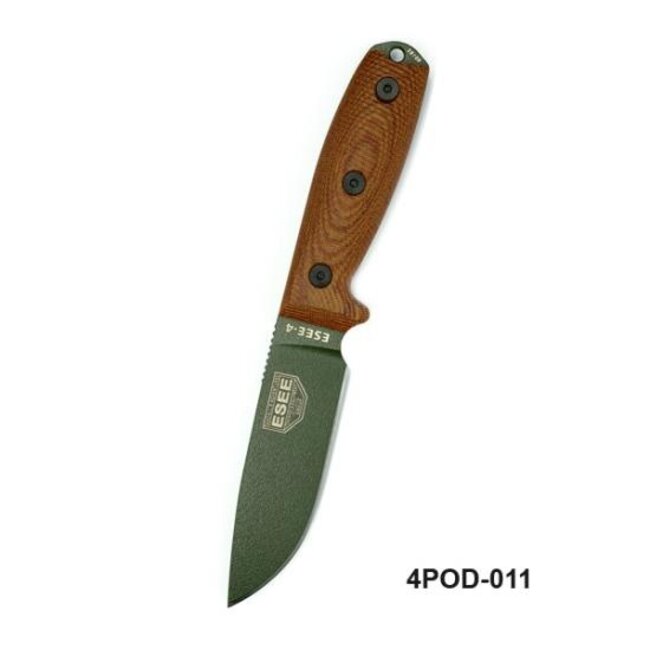 ESEE Model 4 OD Green Blade/Natural Micarta