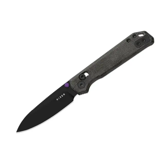 Kizer Knives Begleiter 2.9 Clutch Lock Black Micarta