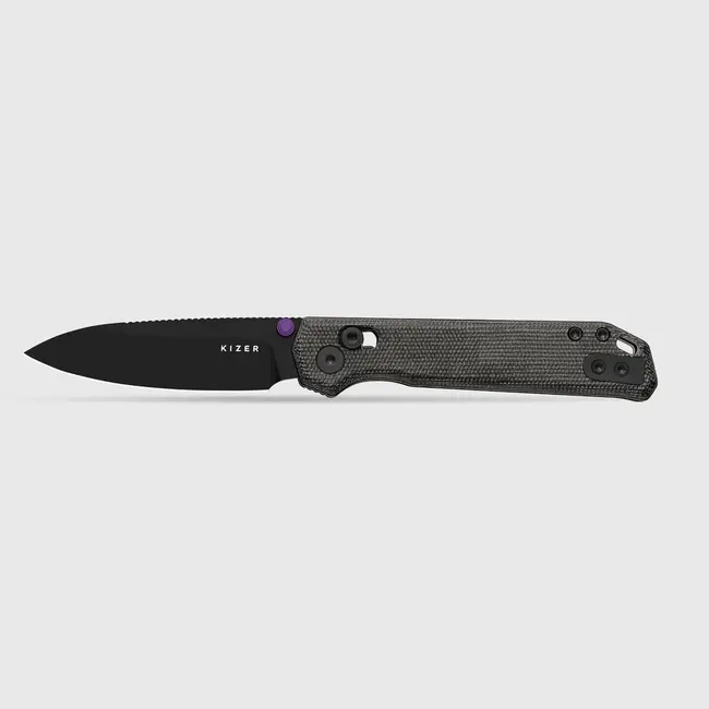 Kizer Knives Begleiter 2.9 Clutch Lock Black Micarta