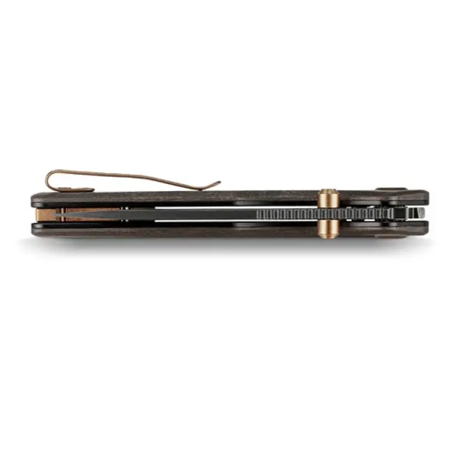 Vosteed Marten 330 Button Lock Folder - Copper Carbon Fiber