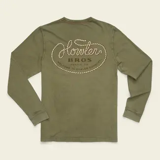 Howler Brothers Cotton Longsleeve T-Shirt - Howler Lasso : Fatigue