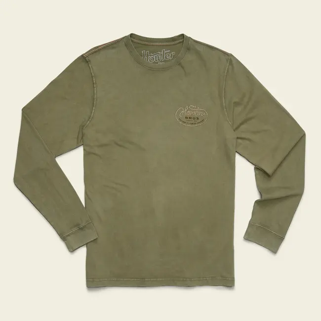 Howler Brothers Cotton Longsleeve T-Shirt - Howler Lasso : Fatigue