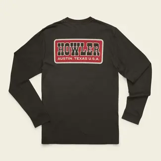 Howler Brothers Cotton Longsleeve T-Shirt - Howler Slab : Antique Black