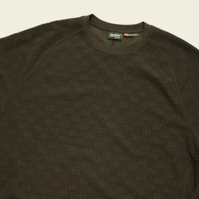Howler Brothers Eleos Fleece Crewneck - Grids : Army
