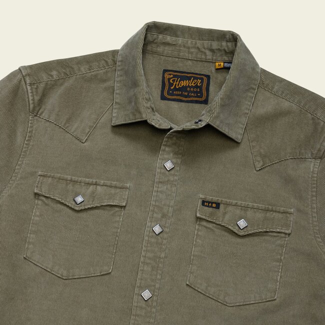 Howler Brothers Banning Corduroy Snapshirt - Aloe