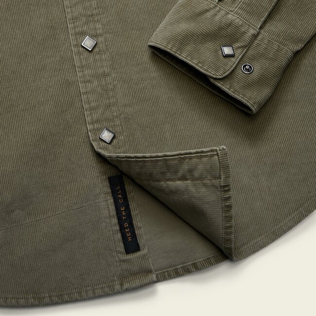Howler Brothers Banning Corduroy Snapshirt - Aloe