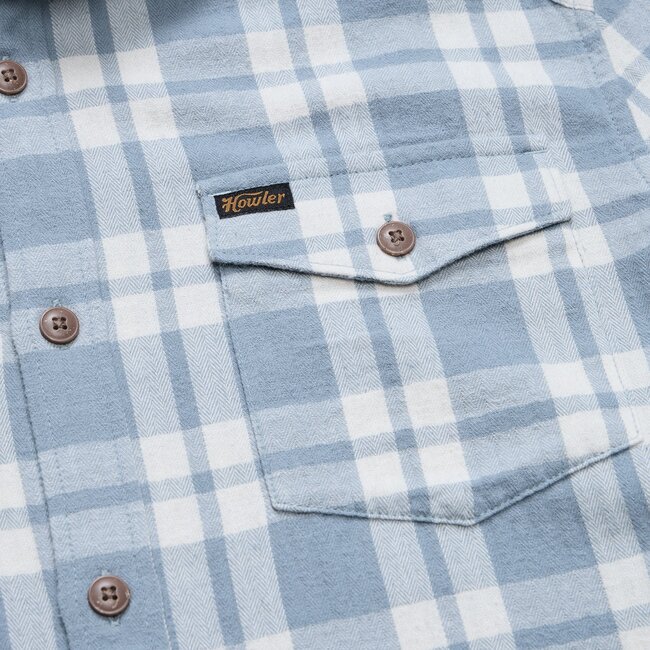 Howler Brothers La Grange Lightweight Flannel - Cohen Plaid : Iron Blue