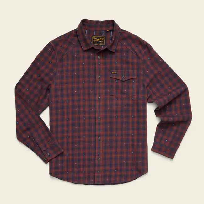 Howler Brothers La Grange Lightweight Flannel - Franklin Plaid : Brick House