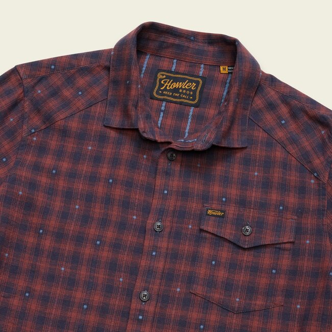 Howler Brothers La Grange Lightweight Flannel - Franklin Plaid : Brick House