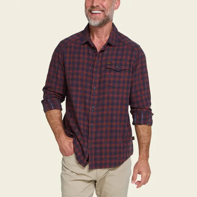 Howler Brothers La Grange Lightweight Flannel - Franklin Plaid : Brick House