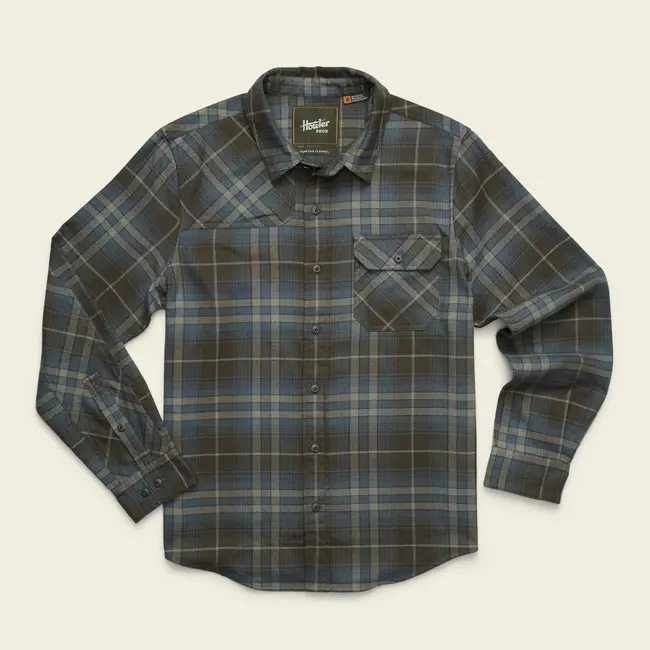 Howler Brothers Harker's Flannel - Kempton Plaid : Beluga