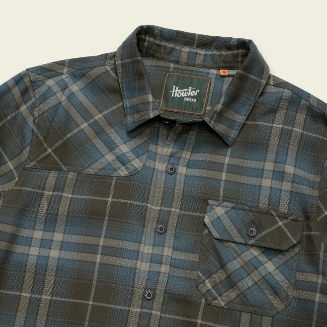 Howler Brothers Harker's Flannel - Kempton Plaid : Beluga