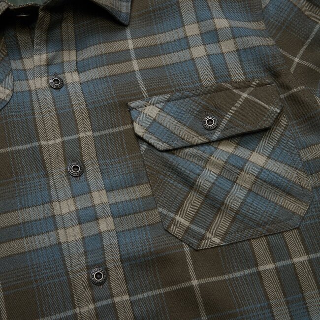 Howler Brothers Harker's Flannel - Kempton Plaid : Beluga