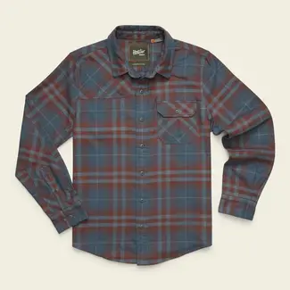 Howler Brothers Harker's Flannel - Kempton Plaid : Dark Slate
