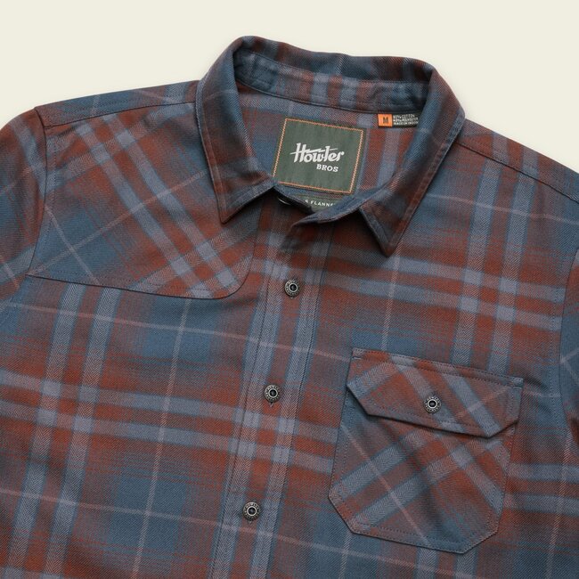 Howler Brothers Harker's Flannel - Kempton Plaid : Dark Slate