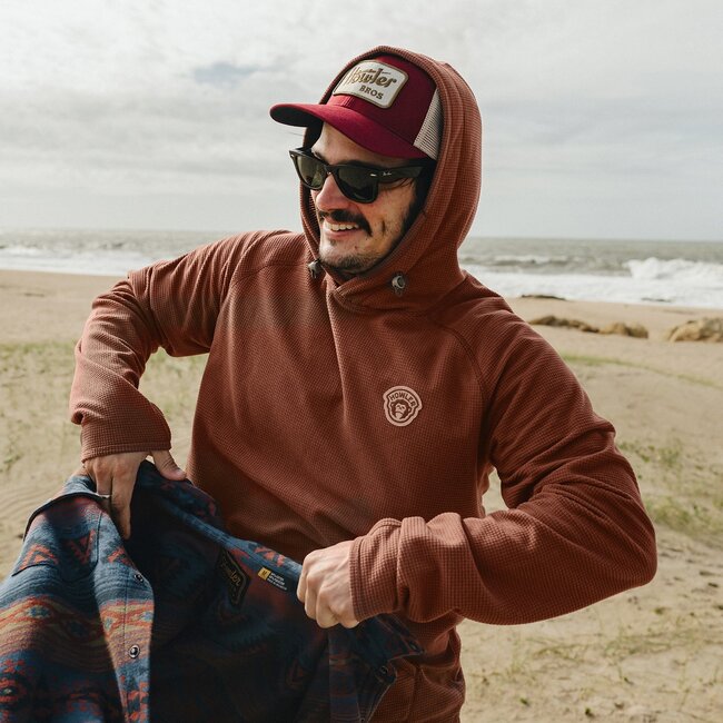 Howler Brothers Palo Duro Fleece Hoodie - Mink Brown