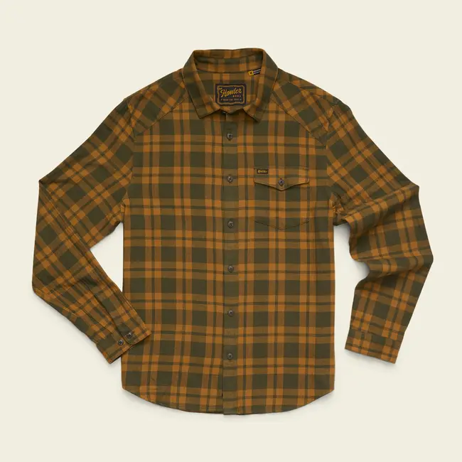 Howler Brothers La Grange Lightweight Flannel - Cohen Plaid : Forest