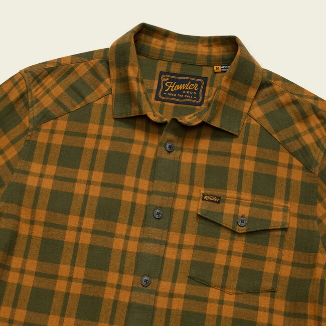 Howler Brothers La Grange Lightweight Flannel - Cohen Plaid : Forest
