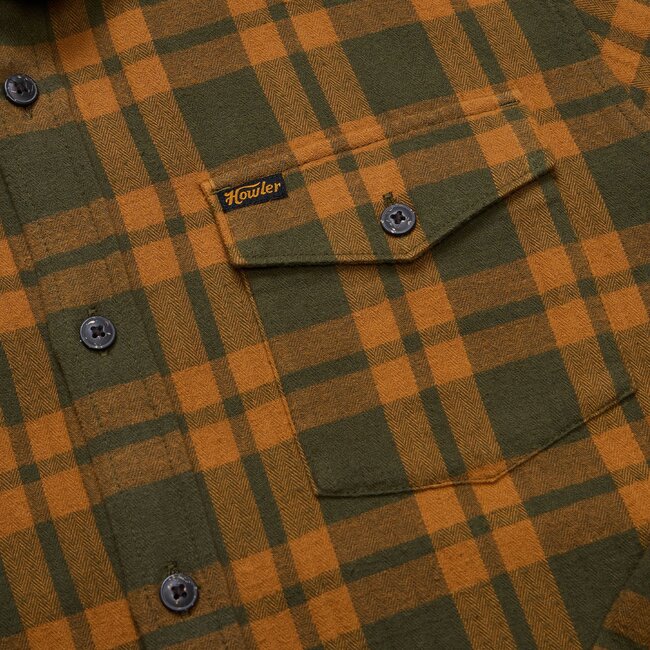 Howler Brothers La Grange Lightweight Flannel - Cohen Plaid : Forest