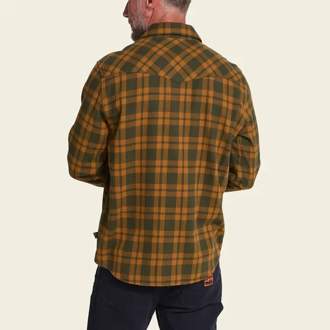 Howler Brothers La Grange Lightweight Flannel - Cohen Plaid : Forest