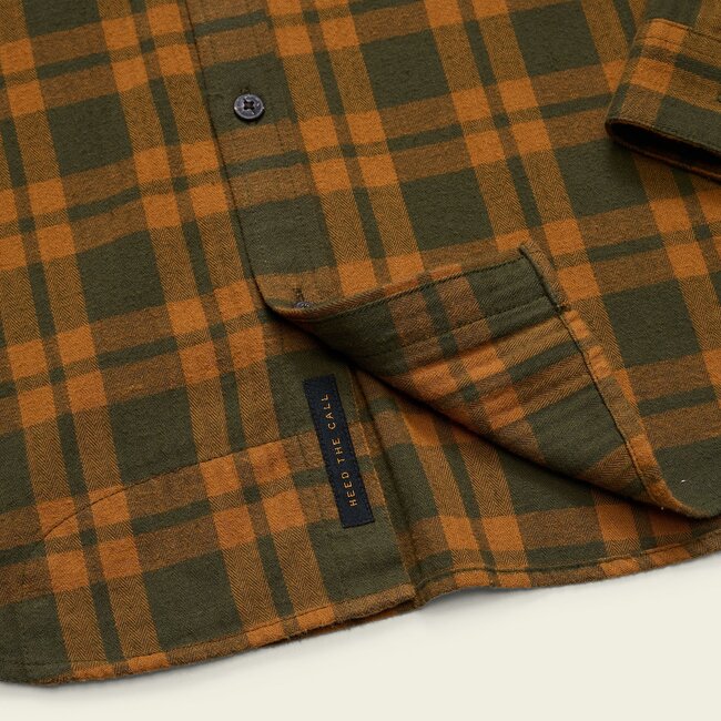 Howler Brothers La Grange Lightweight Flannel - Cohen Plaid : Forest