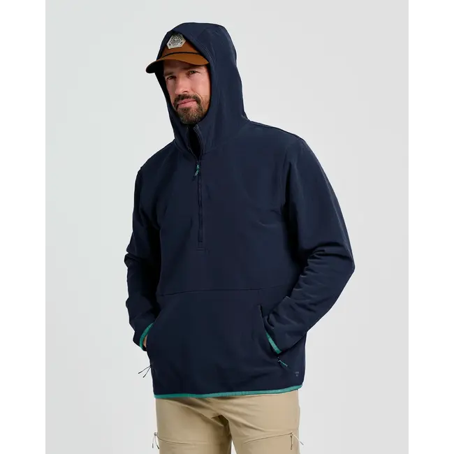 Free Fly Men's Gridback Fleece Anorak Hoodie