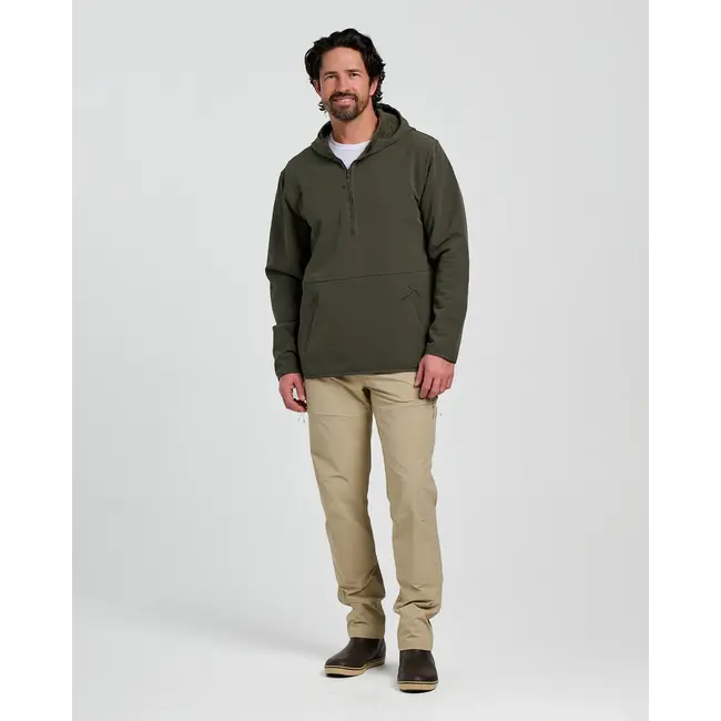 Free Fly Men's Gridback Fleece Anorak Hoodie