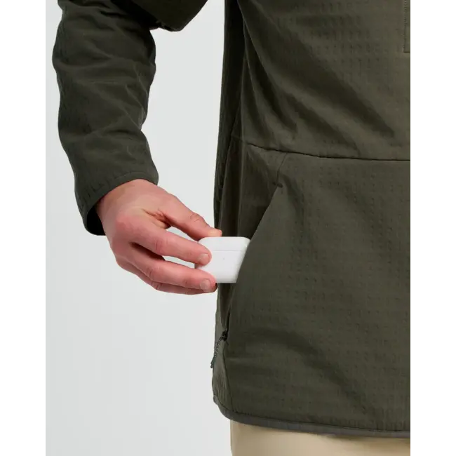 Free Fly Men's Gridback Fleece Anorak Hoodie