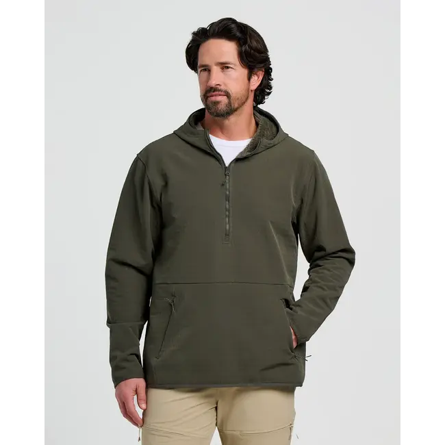 Free Fly Men's Gridback Fleece Anorak Hoodie